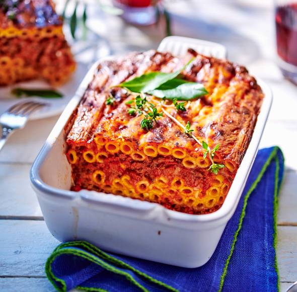 Hackfleisch-Makkaroni-Auflauf