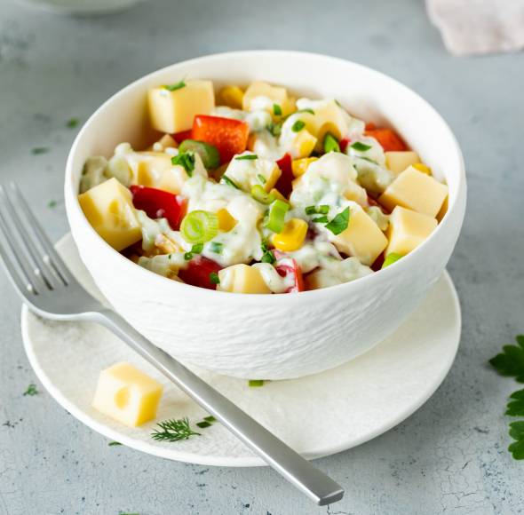 Kartoffelsalat mit Mayonnaise im Monsieur Cuisine | ZauberMix Kartoffelsalat mit Mayonnaise im Monsieur Cuisine | ZauberMix