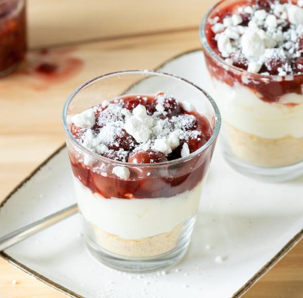 Kirschwolken im Glas