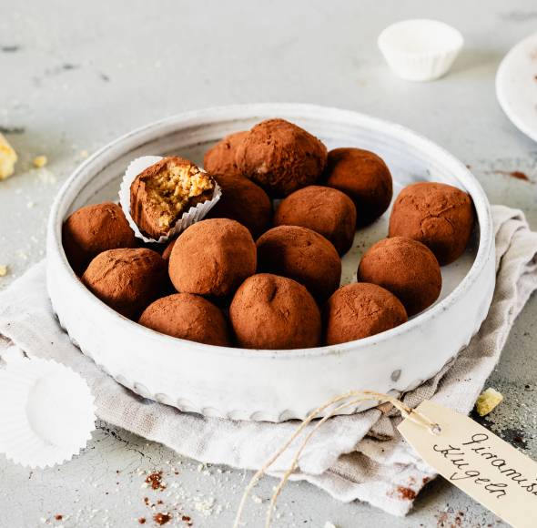 Einfache Tiramisukugeln