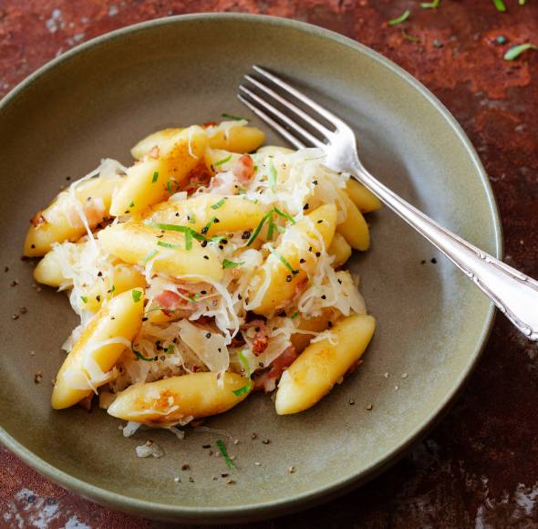 Schupfnudeln mit Sauerkraut