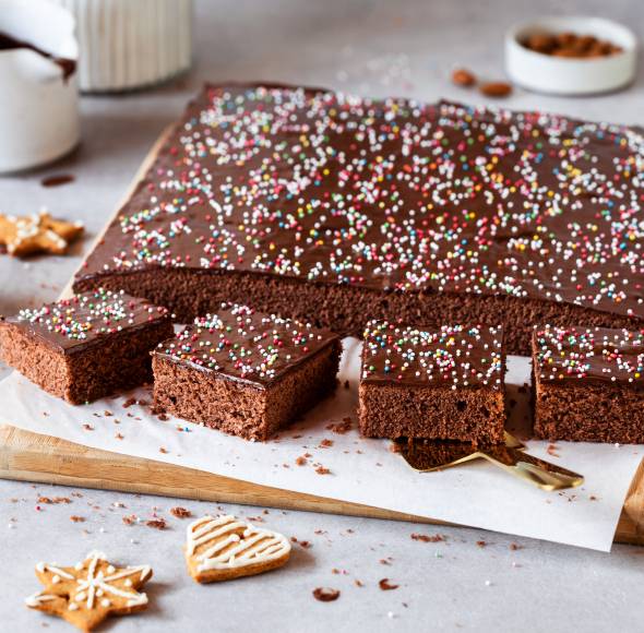 Weicher Lebkuchen vom Blech
