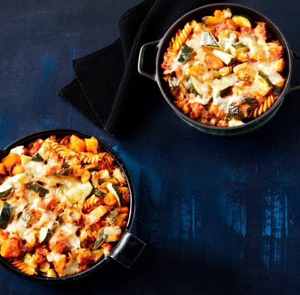 Gemüse-Nudel-Auflauf