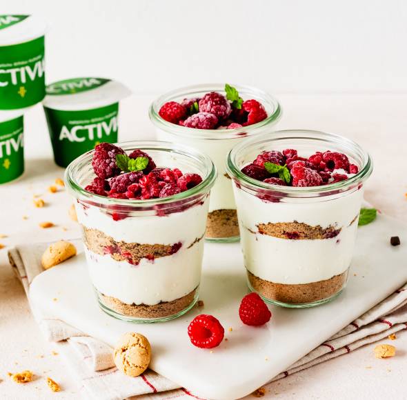 Himbeer Joghurt Schichtdessert