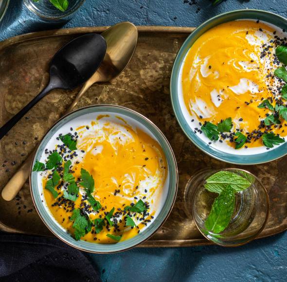 Kürbis-Linsen-Suppe