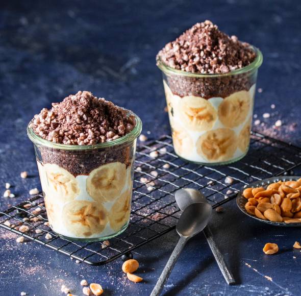 Maulwurftorte im Glas