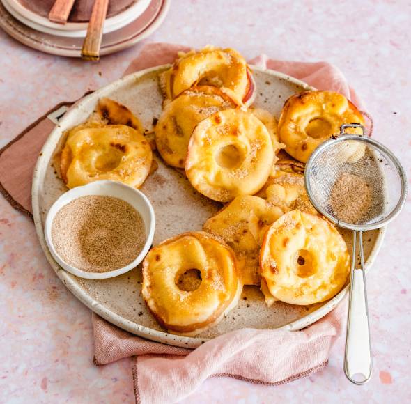 Apfelküchle ohne Frittieren