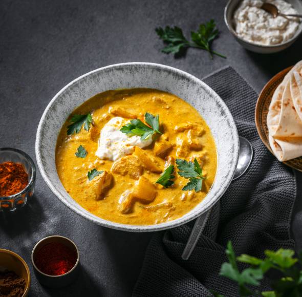 Indisches Kartoffelcurry oder Aloo Masala