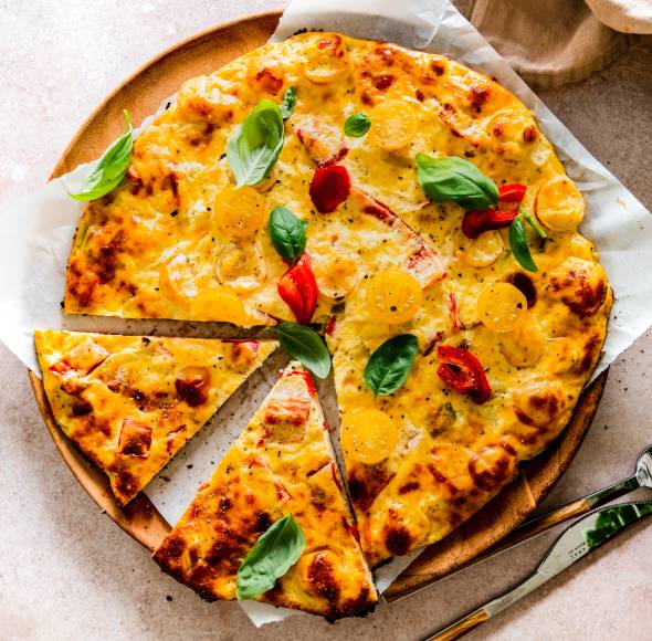 Low-Carb-Schüttelpizza