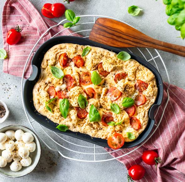 Omelett Tomate-Mozzarella