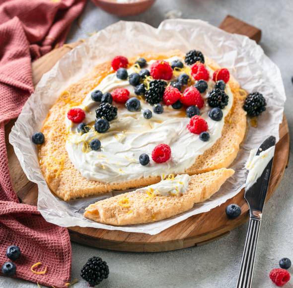 Quark-Omelett mit Beeren