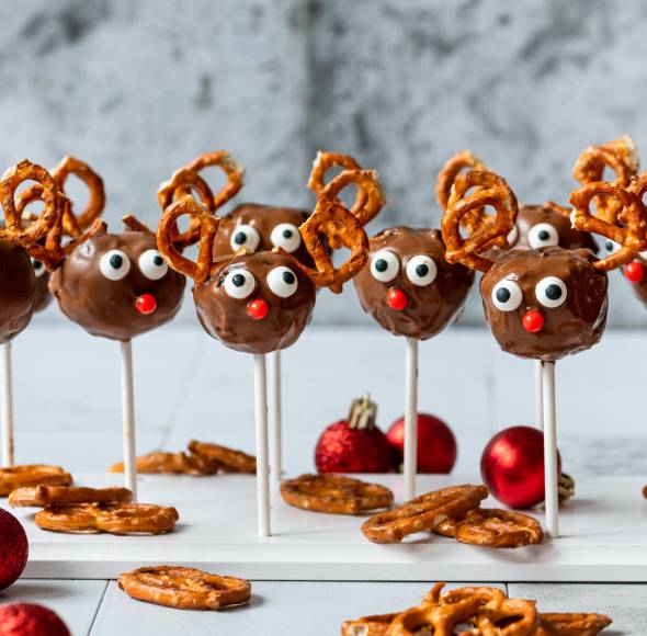 Rentier Cake Pops