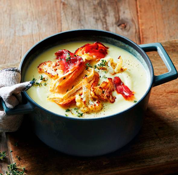 Schnelle Blumenkohl-Pastinaken-Suppe