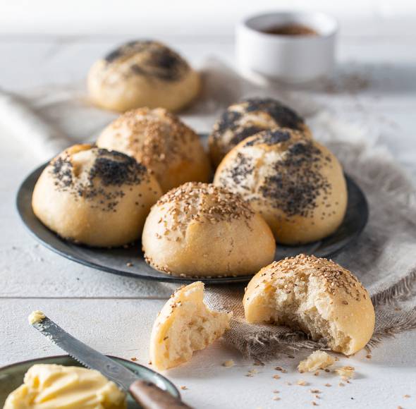 Sonntagsbrötchen über Nacht