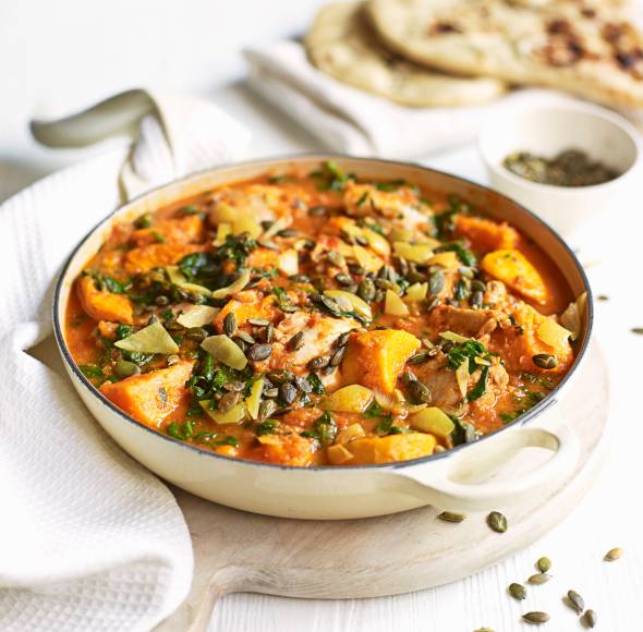 Süßkartoffel-Hähnchen-Curry