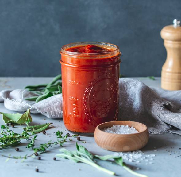 Tomatensoße auf Vorrat