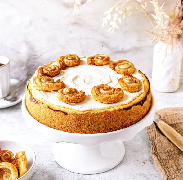 Zimtschnecken-Käsekuchen