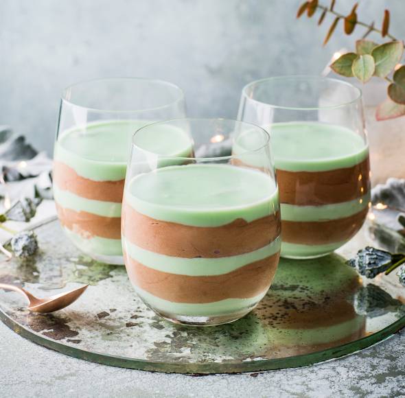 After-Eight-Dessert über Nacht