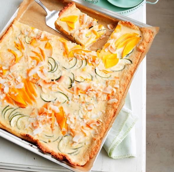 Zucchini-Mango-Quiche