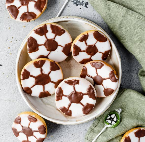 Amerikaner im Fußball-Look