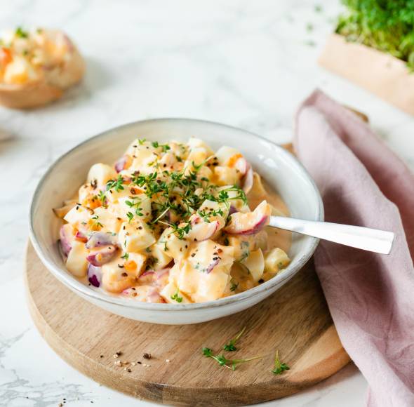 Eiersalat mit Mayonnaise