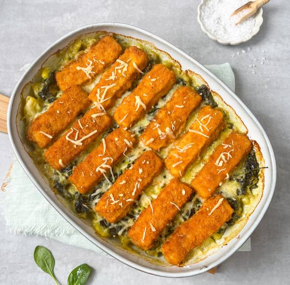 Fischstäbchen-Auflauf