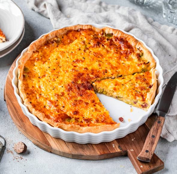 Quiche Lorraine mit Blätterteig