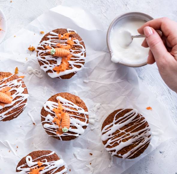 Saftige Karottenkuchen-Muffins