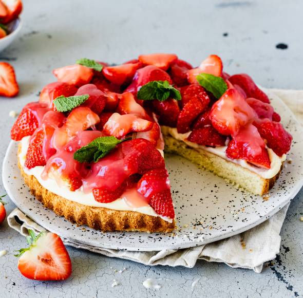 Ricotta-Erdbeerkuchen in 3 Schritten | ZauberMix