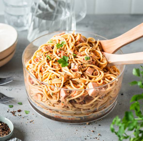 All-in-Spaghettisalat ohne Reste