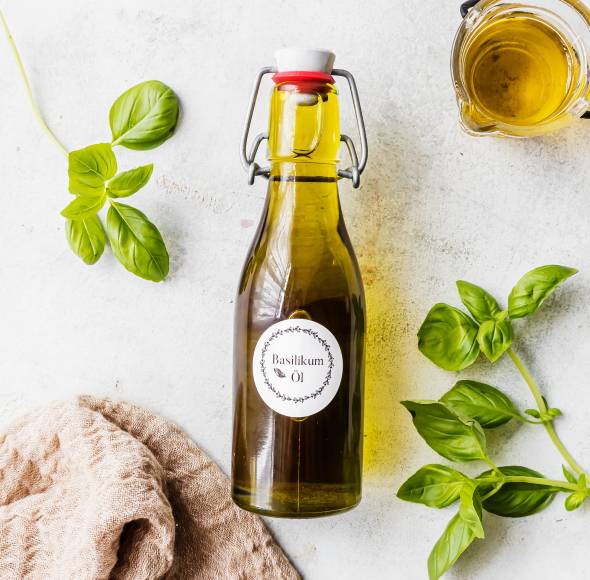 Basilikum-Öl