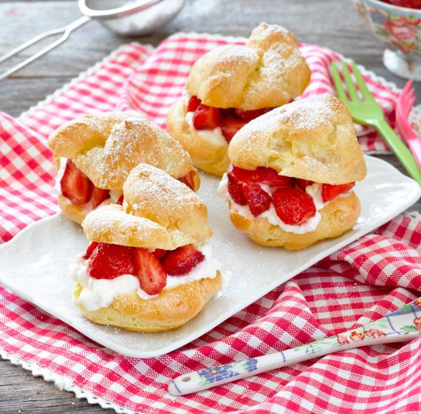 Erdbeer-Windbeutel