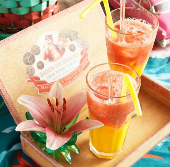 Mango-Erdbeer-Daiquiri