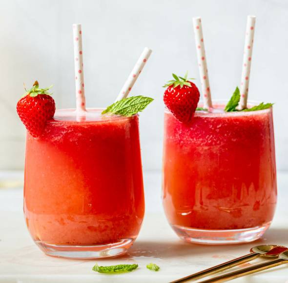 Erdbeerbowle mit Lillet