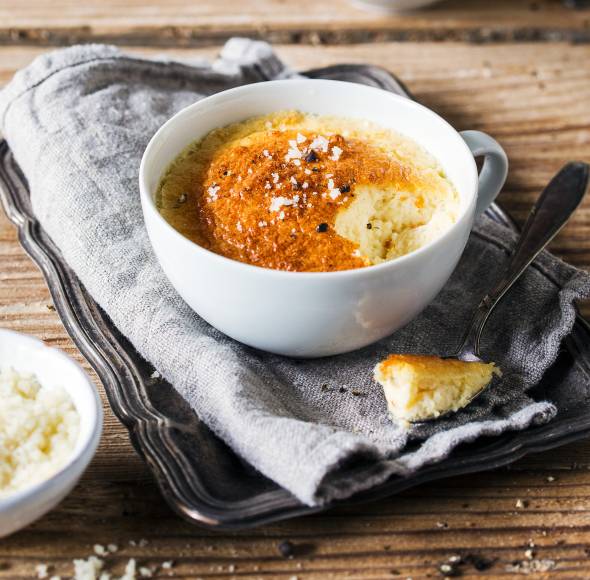 Luftiges Käsesoufflé