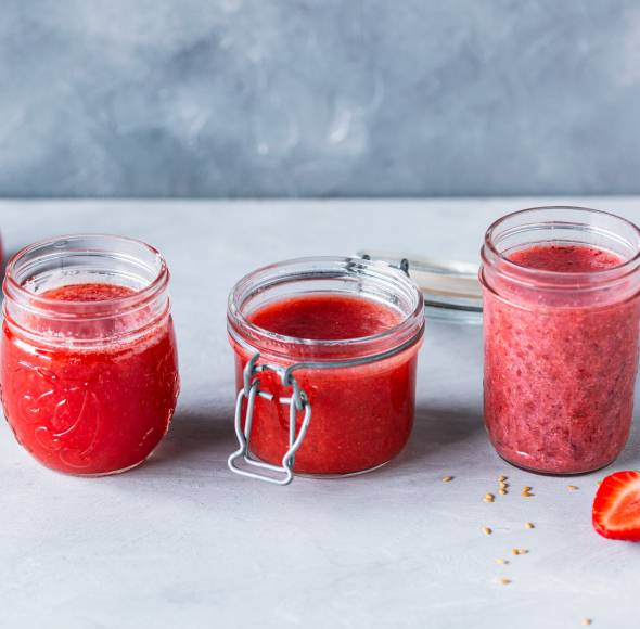 Zuckerfreie Erdbeerkonfitüre