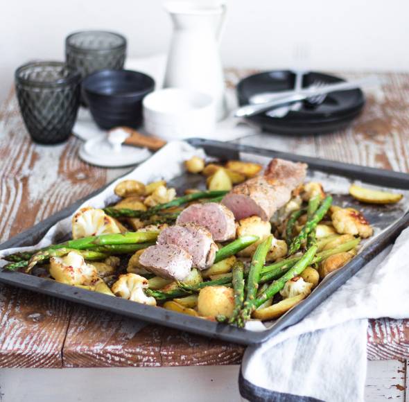 Sommergemüse mit Schweinefilet