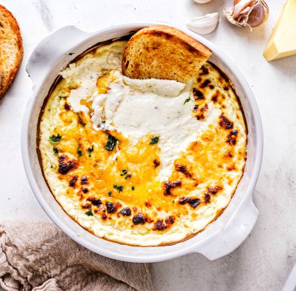 Überbackener Käse-Dip