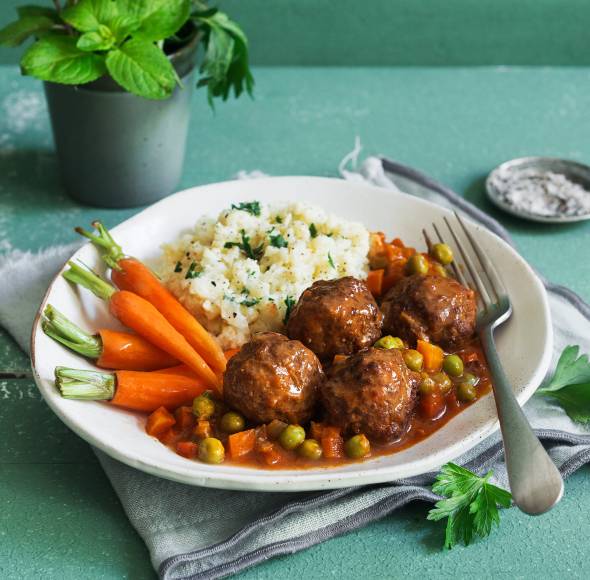 Wikingertopf mit Blumenkohlstampf