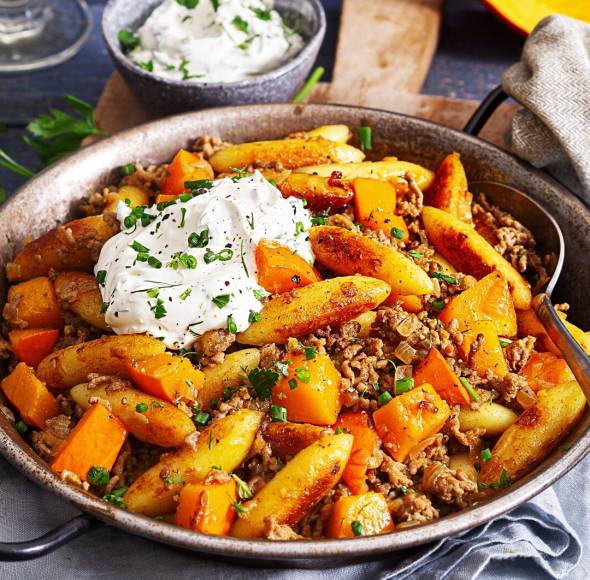 Kürbis-Schupfnudel-Pfanne