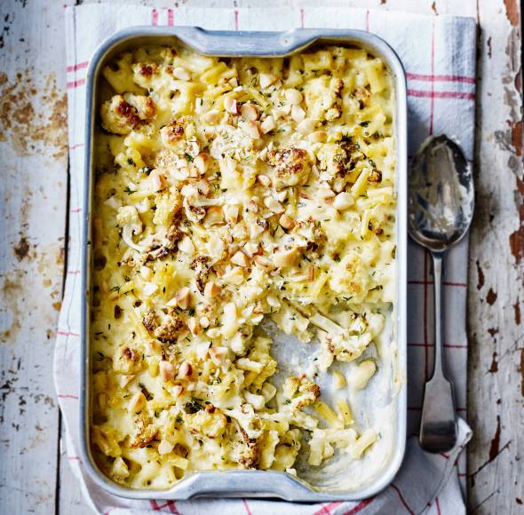 Mac and Cheese mit Blumenkohl