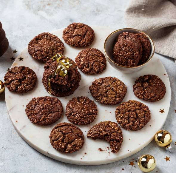 Santas Gold-Glitzerhappen