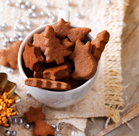 Schokoladige Mürbeteigkekse