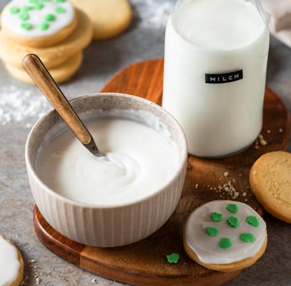 Zuckerguss mit Milch