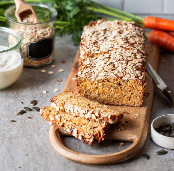 Einfaches Haferflocken-Vitalbrot