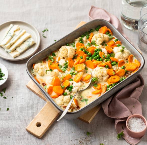 Gorgonzola-Gemüse aus dem Ofen