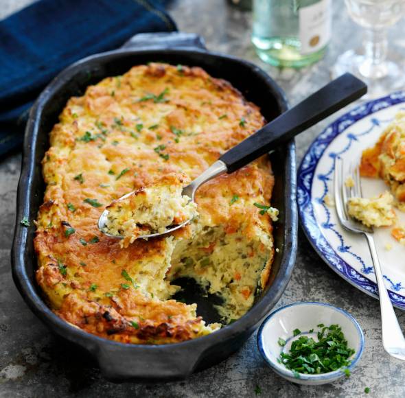 Schnelles Cheese and Onion Kartoffelgratin