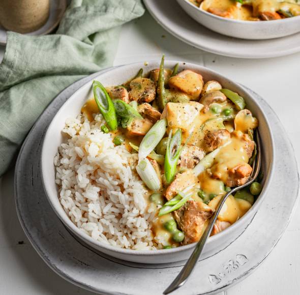 Hühherfrikassee „Asia“ Style