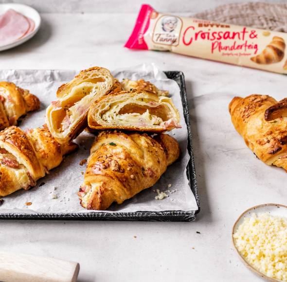 Käse-Schinken-Croissants Deluxe