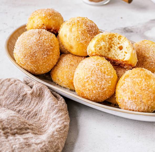 Quarkbällchen vom Blech